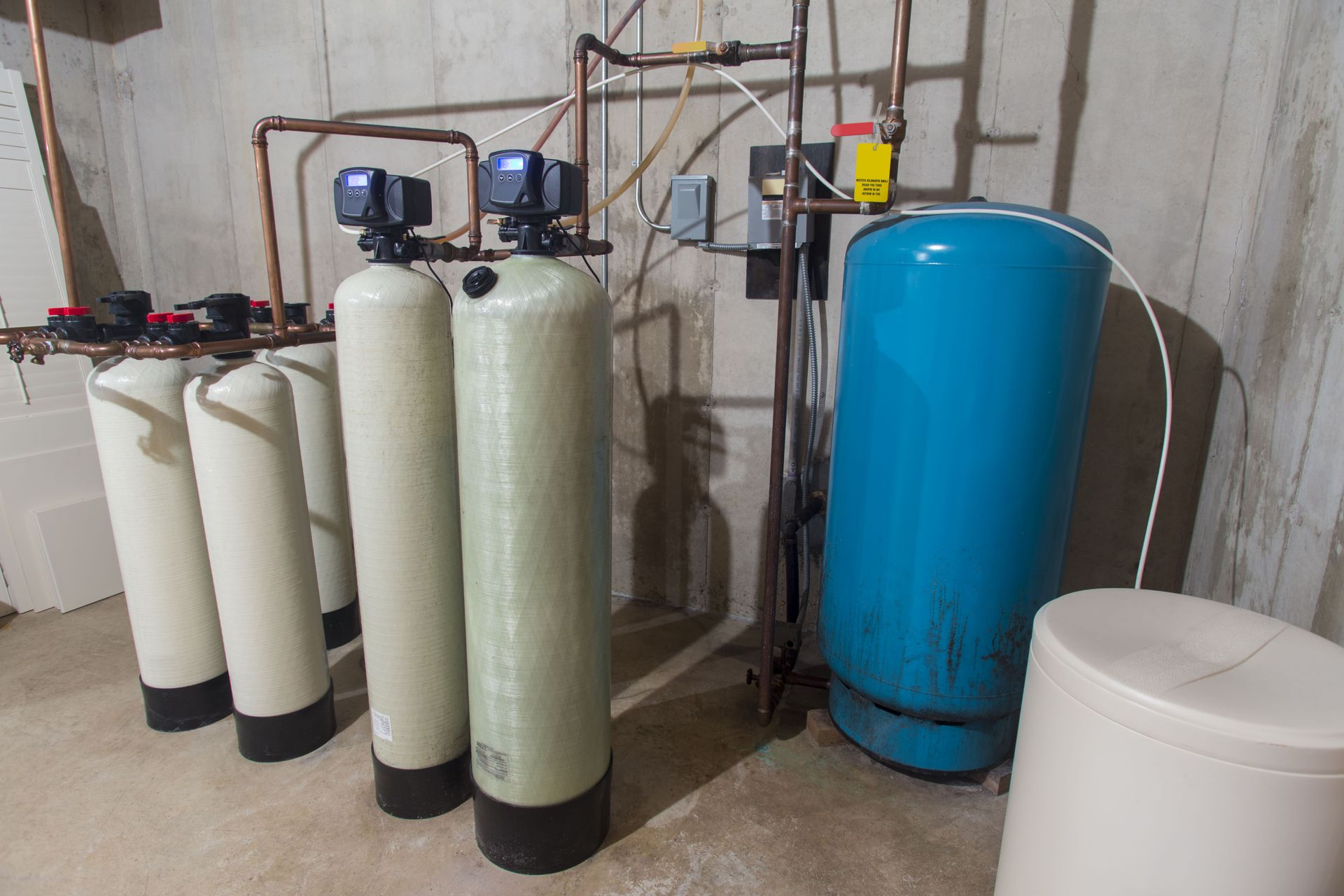 Hard-water scale and chlorine impact on a home
